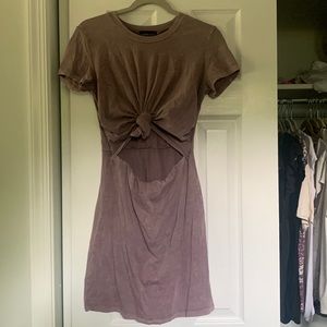 Purple tie-top dress